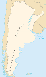 map of argentina
