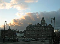 Sunset in Edinburgh