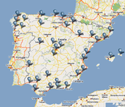 mapa de hoteles en españa