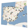 hotels in Spain map