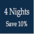 Stay 4 nights and save 10%