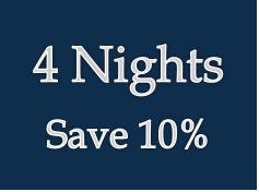 Stay 4 nights and save 10%